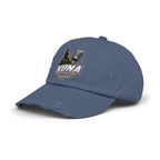 Kuna Business Podcast Distressed Cap — Vintage Idaho Microphone Hat