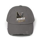 Kuna Business Podcast Distressed Cap — Vintage Idaho Microphone Hat