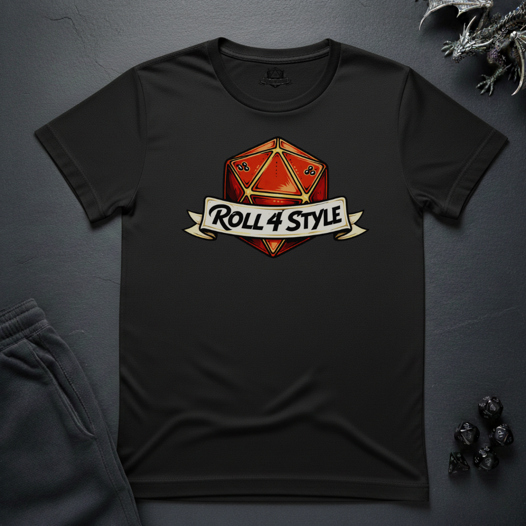 D20 'Roll 4 Style' Gaming T-Shirt — RPG Dice Player Tee