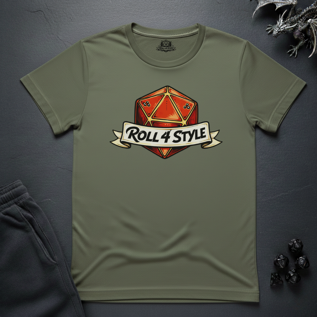 D20 'Roll 4 Style' Gaming T-Shirt — RPG Dice Player Tee