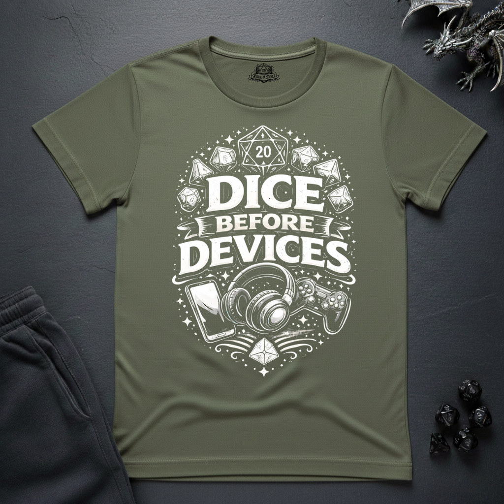 Dice Before Devices - T-Shirt