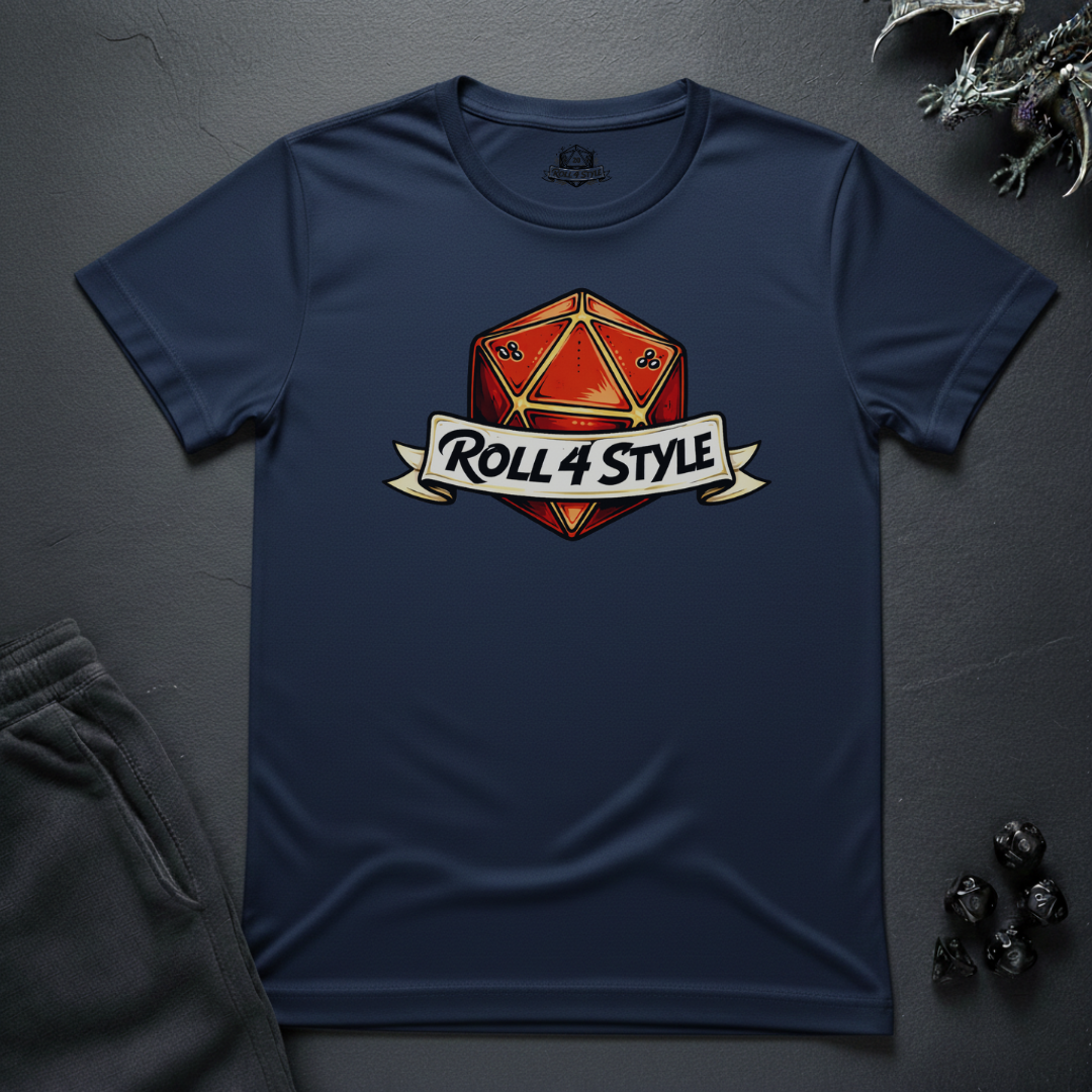 D20 'Roll 4 Style' Gaming T-Shirt — RPG Dice Player Tee