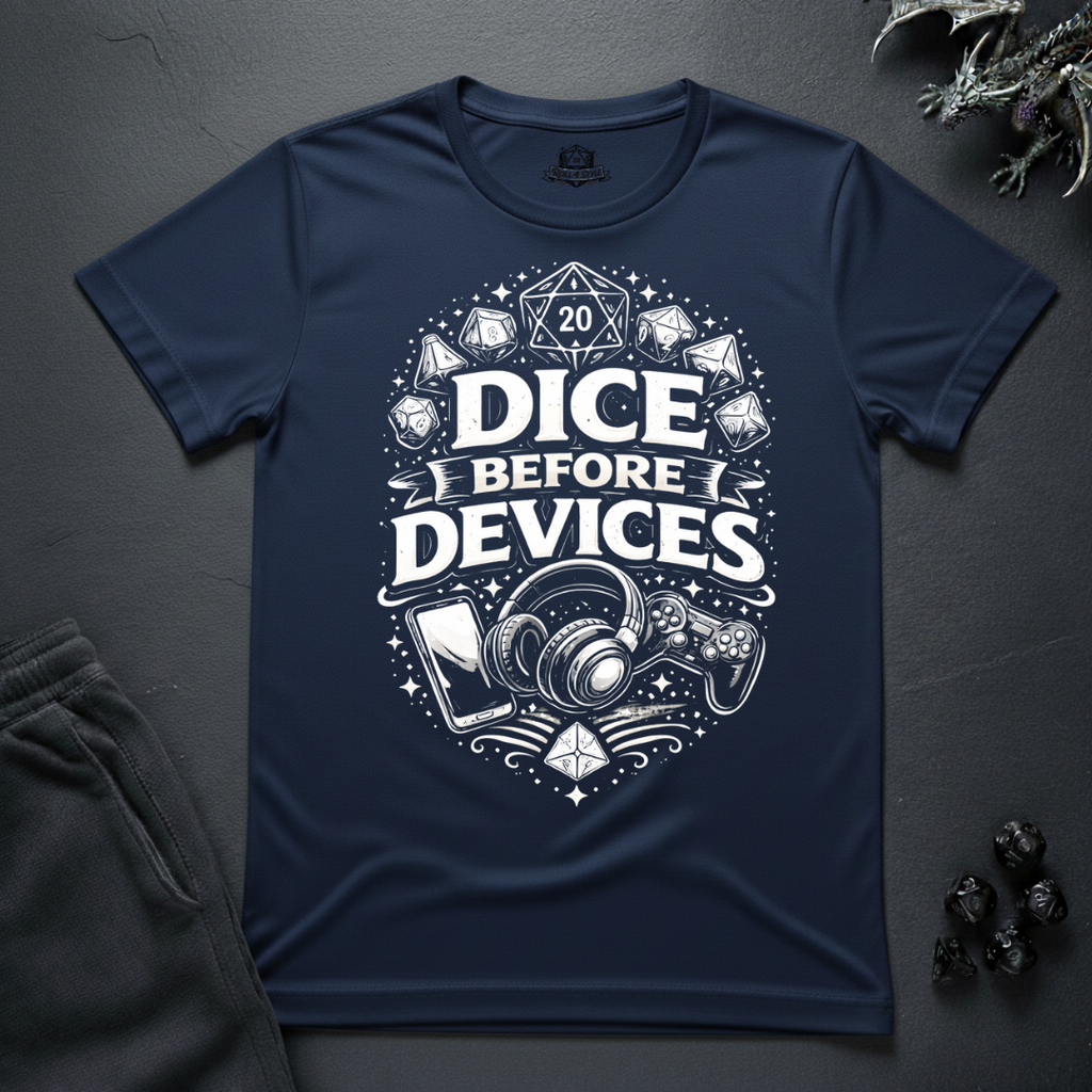 Dice Before Devices - T-Shirt