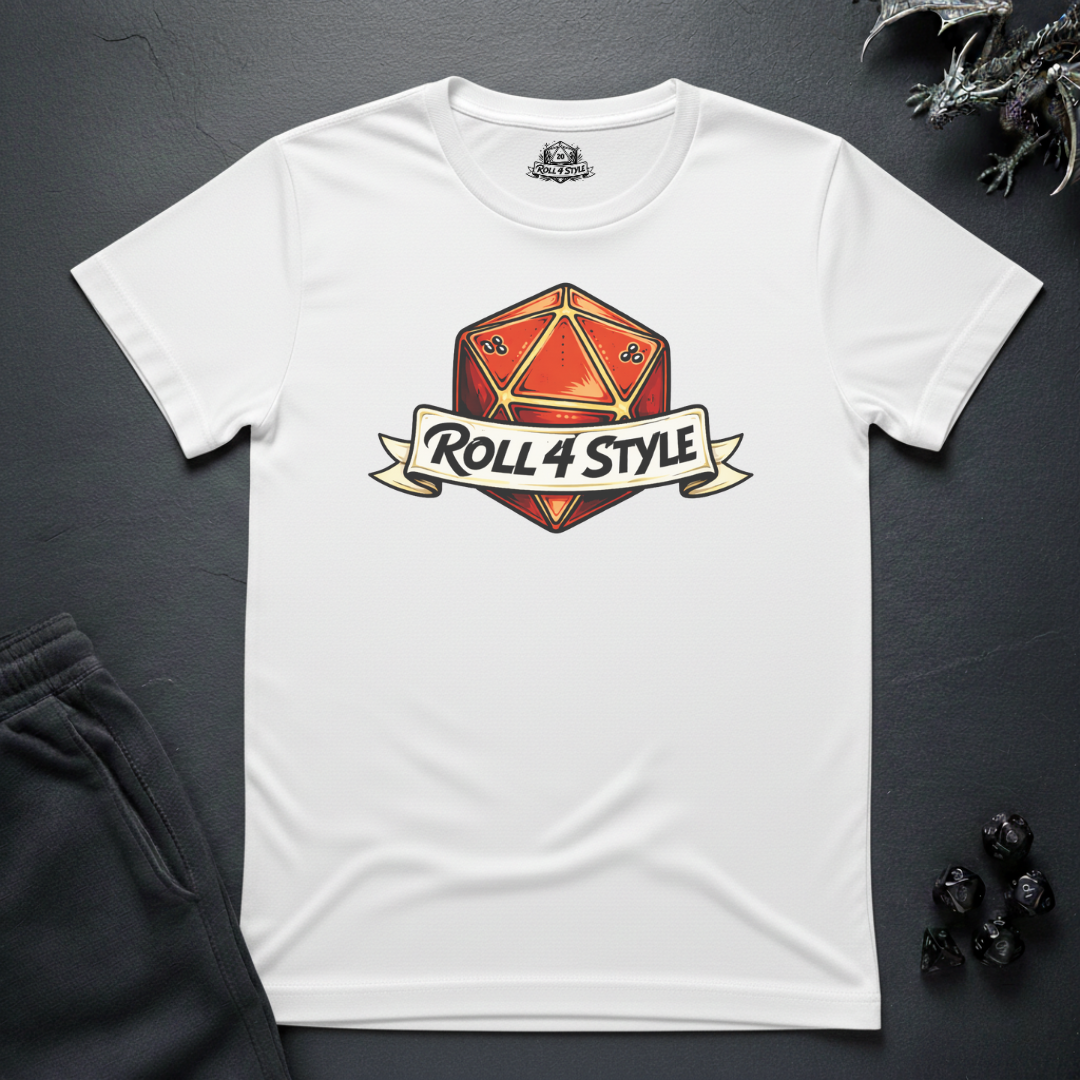 D20 'Roll 4 Style' Gaming T-Shirt — RPG Dice Player Tee